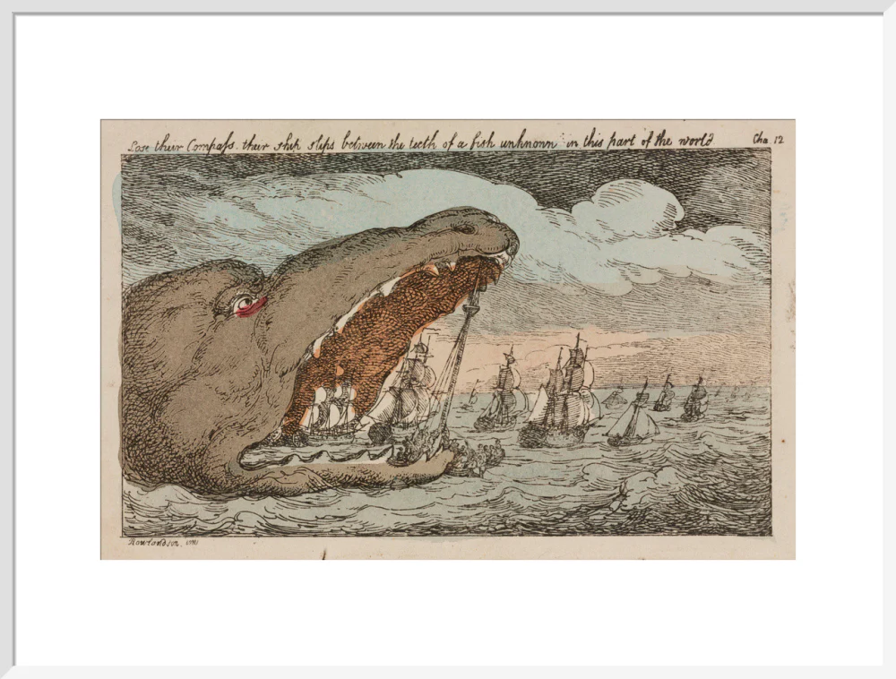 Sea monster devouring a fleet of ships, 1811. - Image 24