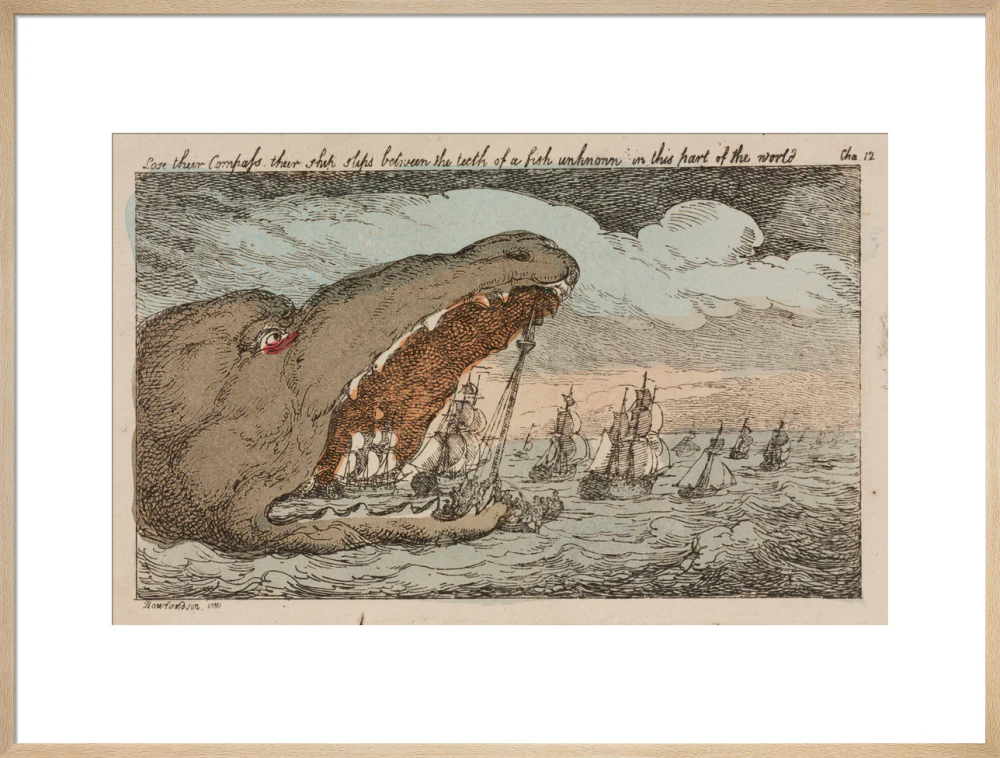 Sea monster devouring a fleet of ships, 1811. - Image 26