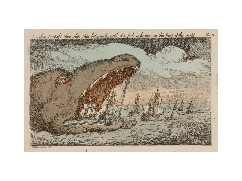 Sea monster devouring a fleet of ships, 1811. - Image 7