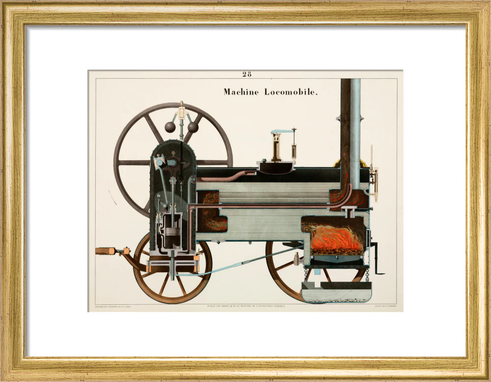 Steam locomotive, 1856. - Image 10