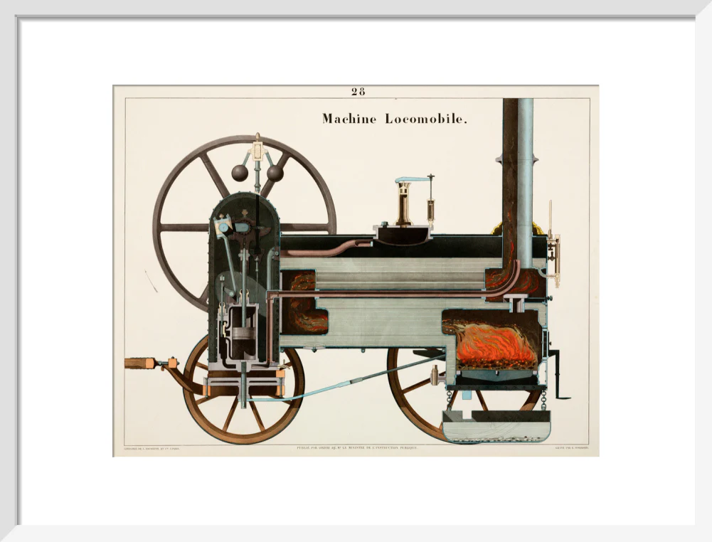 Steam locomotive, 1856. - Image 14