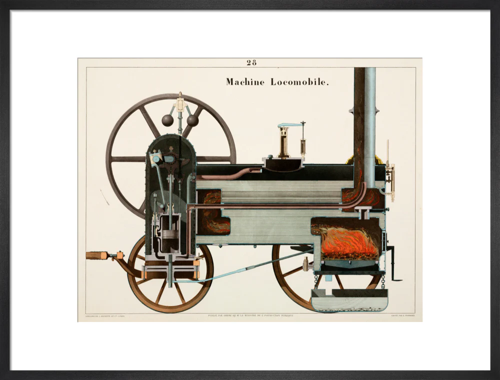 Steam locomotive, 1856. - Image 18