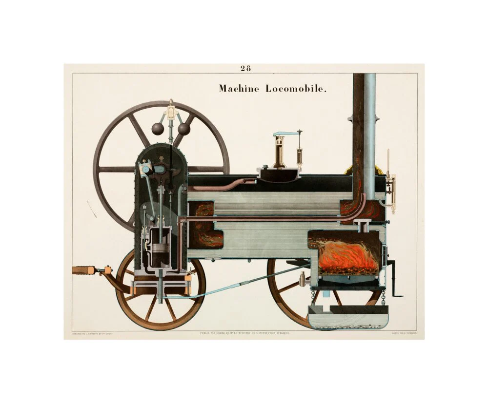 Steam locomotive, 1856. - Image 27