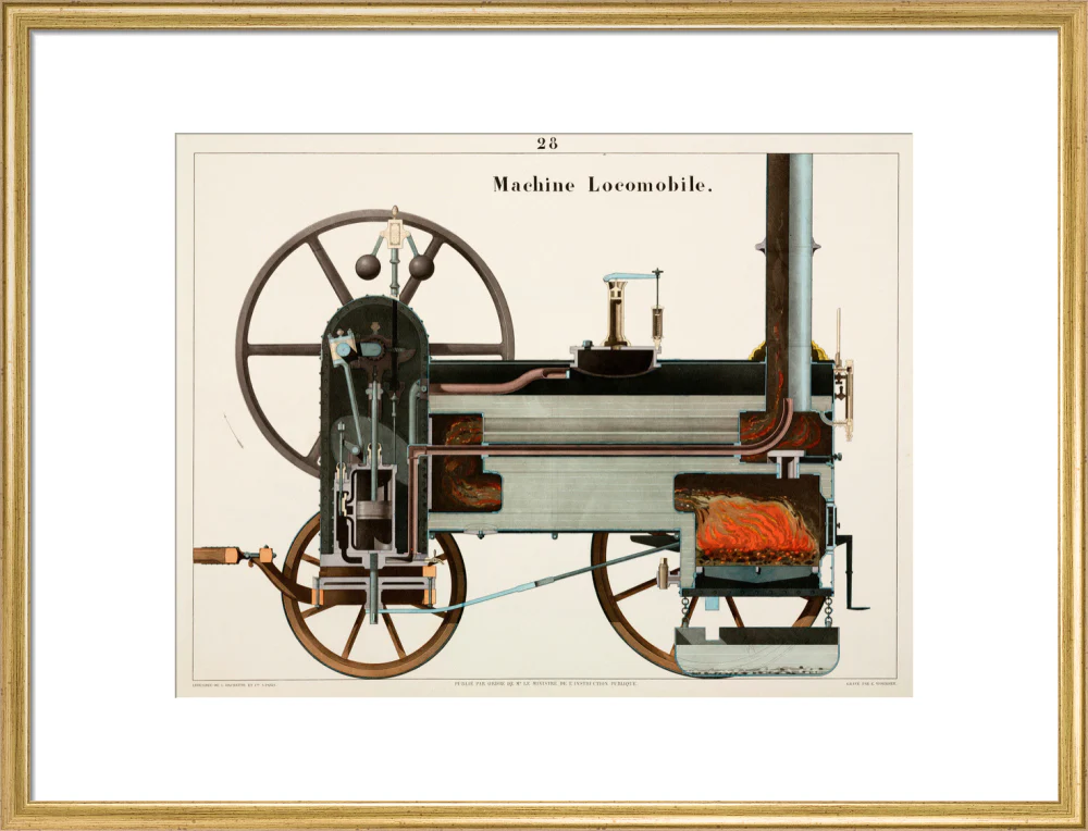 Steam locomotive, 1856. - Image 53