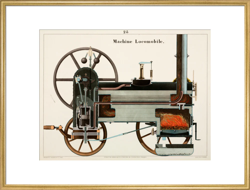 Steam locomotive, 1856. - Image 58