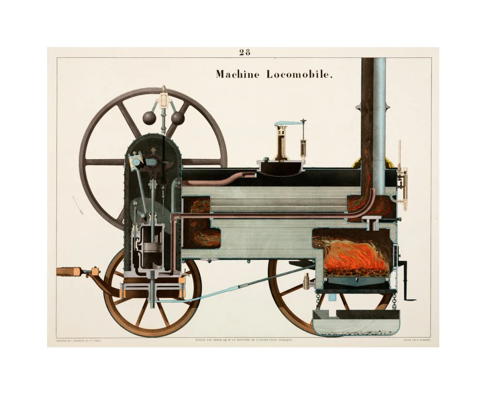Steam locomotive, 1856. - Image 61