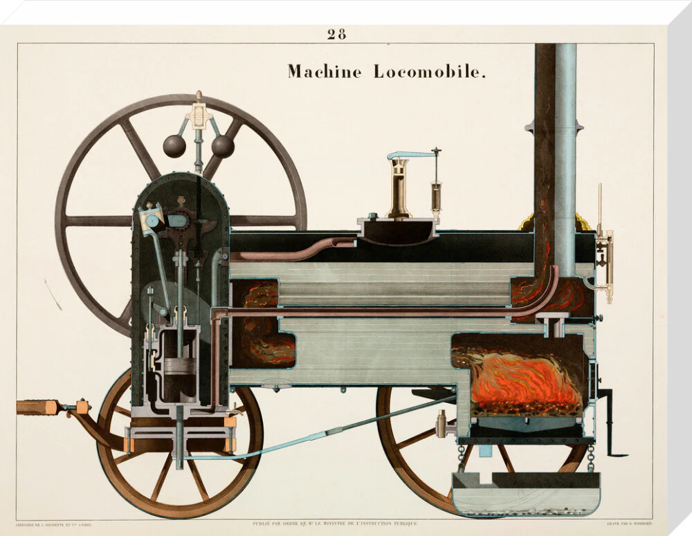Steam locomotive, 1856. - Image 66
