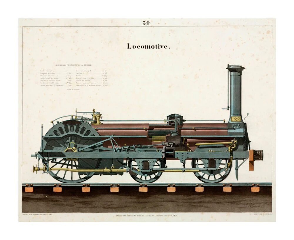 Steam locomotive, 1856. - Image 30