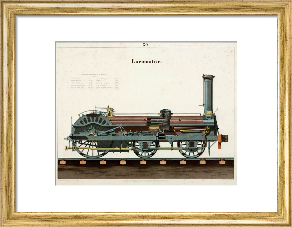 Steam locomotive, 1856. - Image 43