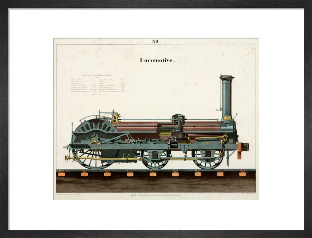 Steam locomotive, 1856. - Image 46