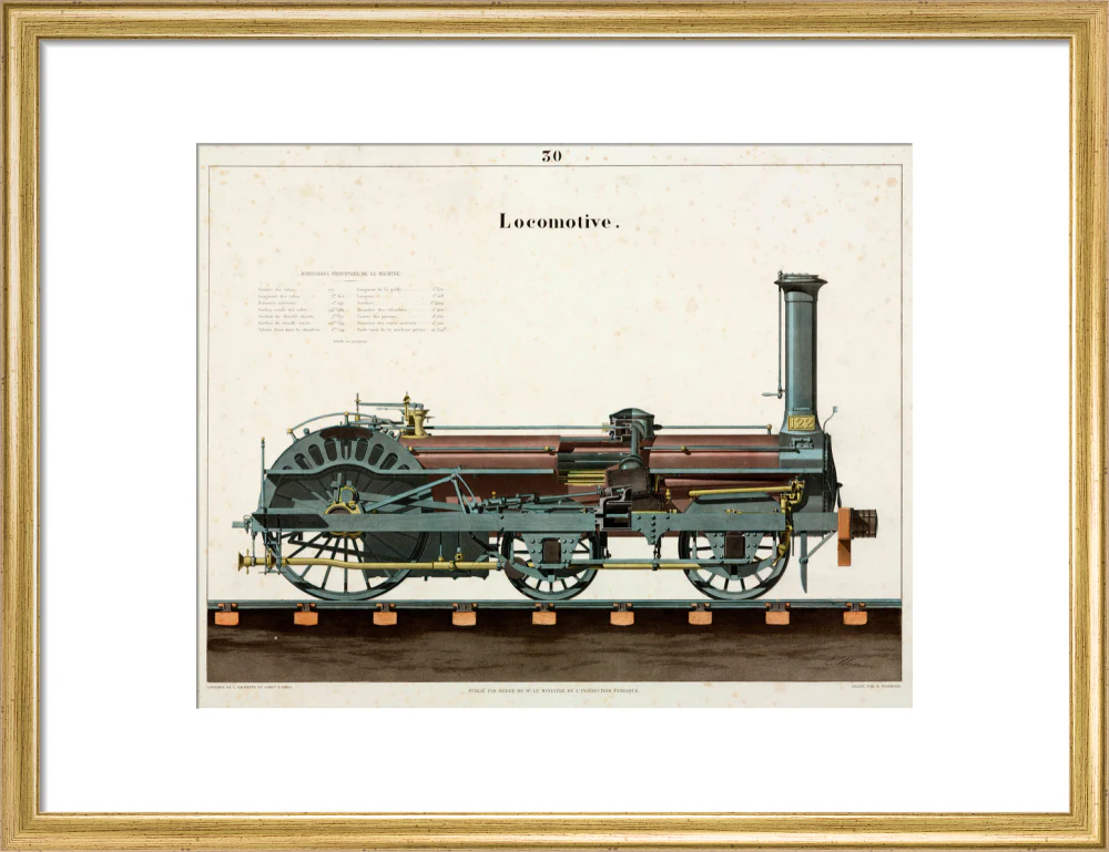 Steam locomotive, 1856. - Image 48