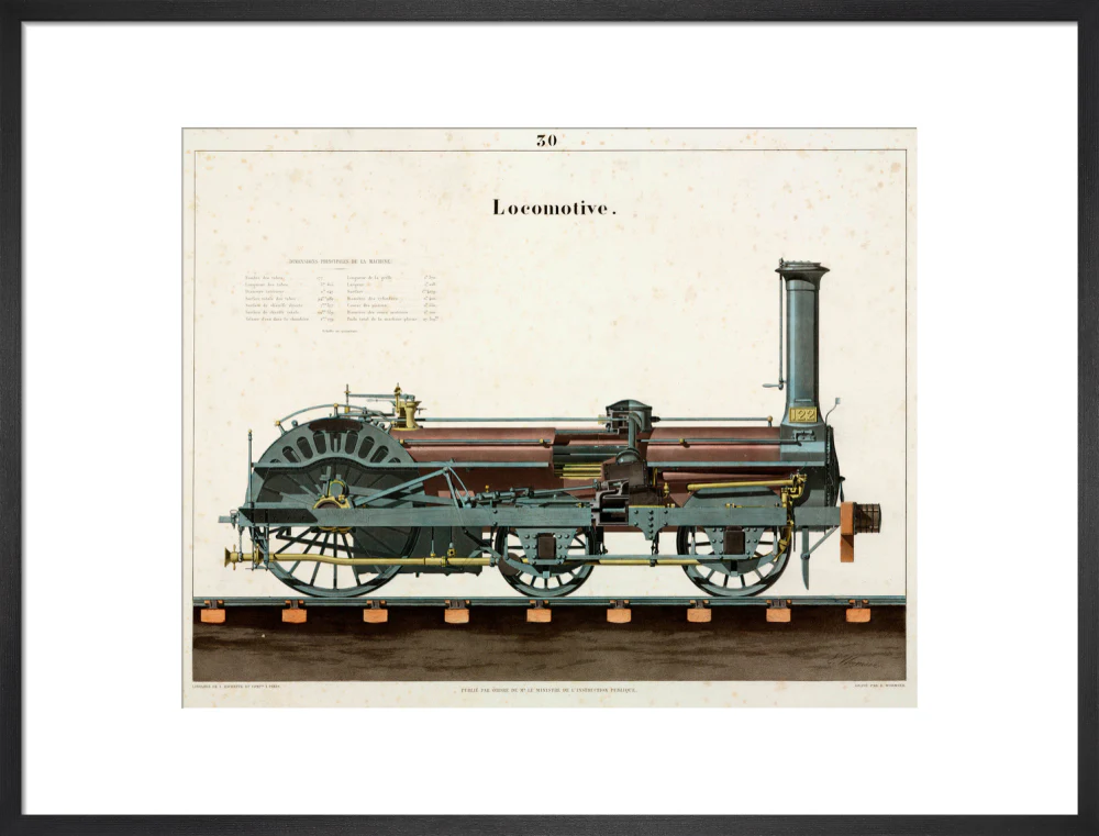 Steam locomotive, 1856. - Image 51