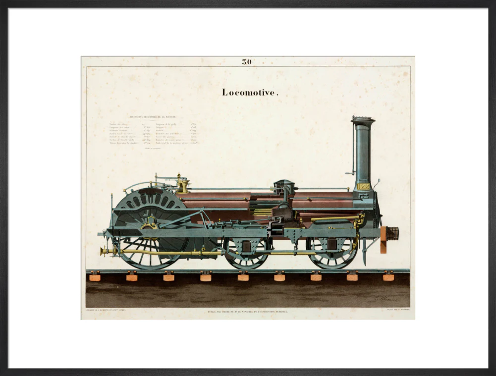Steam locomotive, 1856. - Image 56
