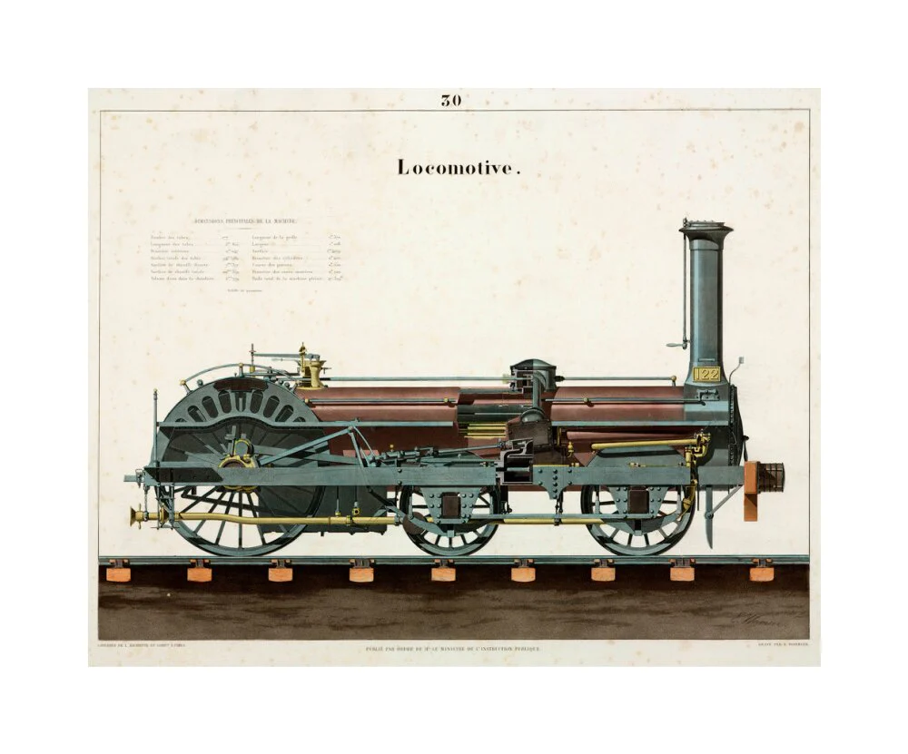 Steam locomotive, 1856. - Image 61