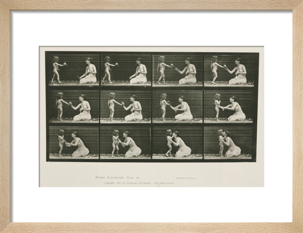 Time-lapse photographs of a woman and child, 1872-1885. - Image 11
