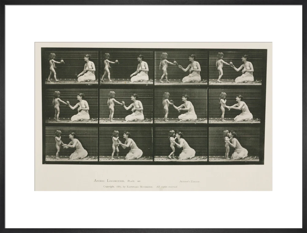 Time-lapse photographs of a woman and child, 1872-1885. - Image 23