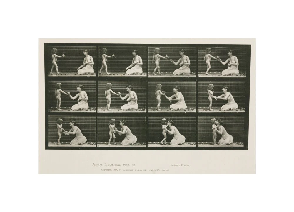 Time-lapse photographs of a woman and child, 1872-1885. - Image 27