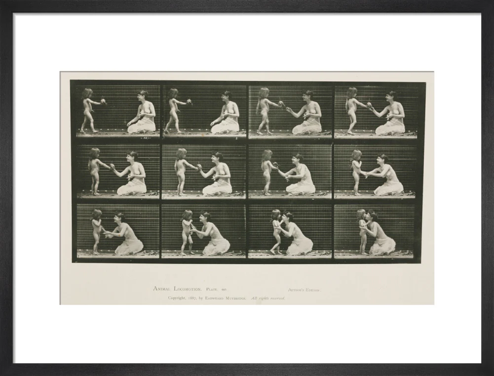 Time-lapse photographs of a woman and child, 1872-1885. - Image 46