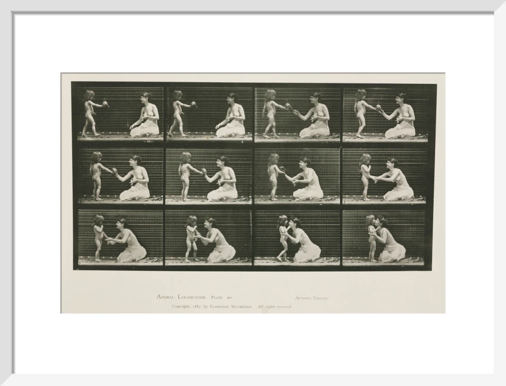 Time-lapse photographs of a woman and child, 1872-1885. - Image 47