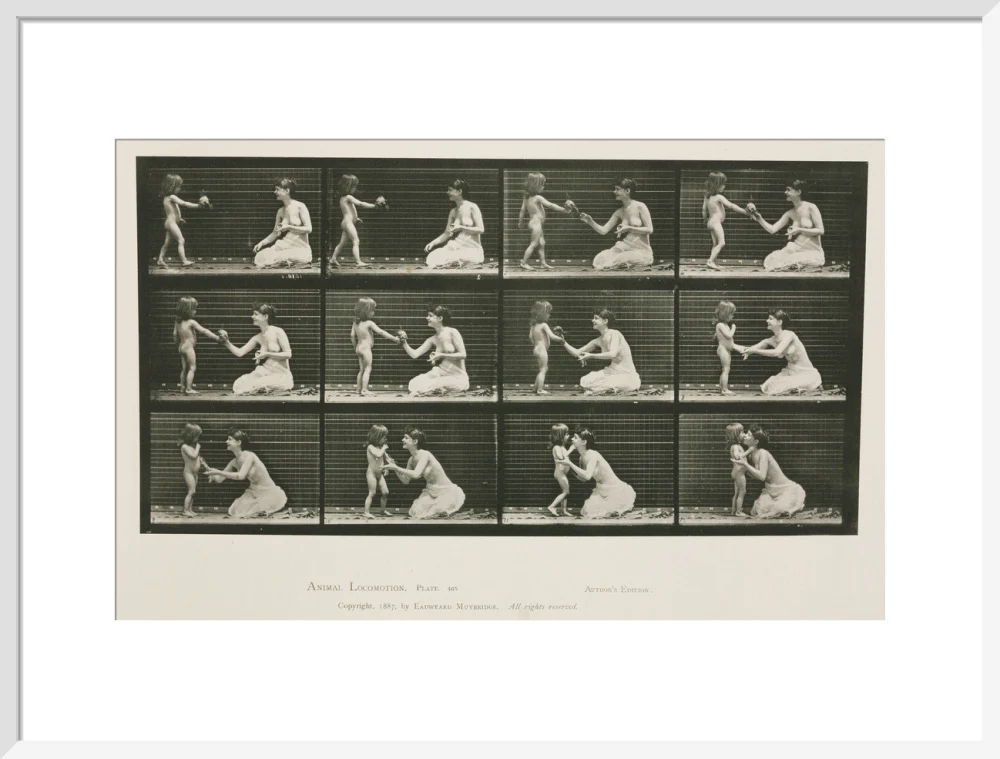 Time-lapse photographs of a woman and child, 1872-1885. - Image 52