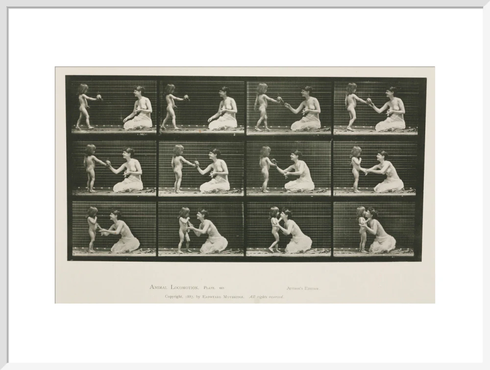 Time-lapse photographs of a woman and child, 1872-1885. - Image 57