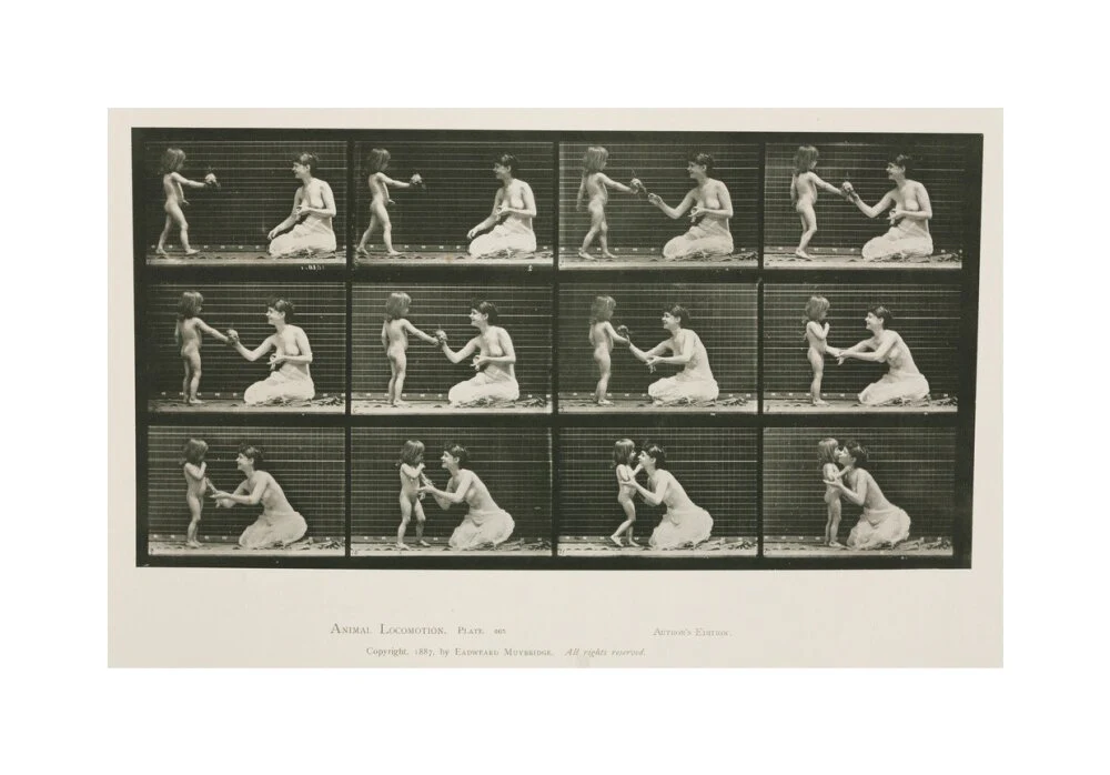 Time-lapse photographs of a woman and child, 1872-1885. - Image 61