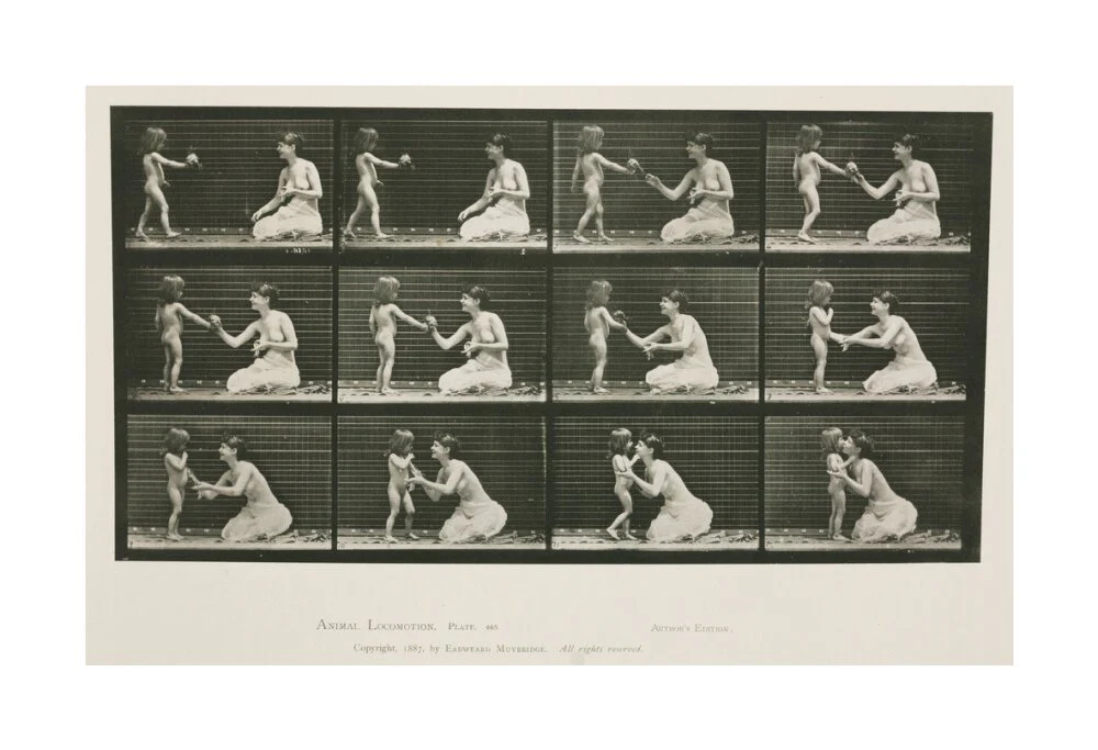 Time-lapse photographs of a woman and child, 1872-1885. - Image 62