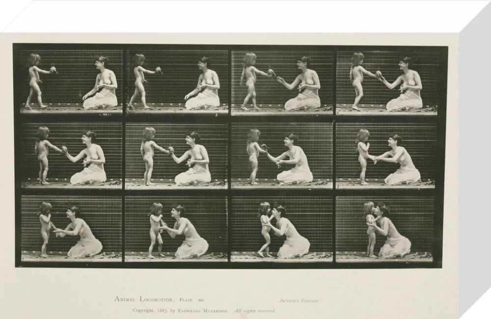 Time-lapse photographs of a woman and child, 1872-1885. - Image 64