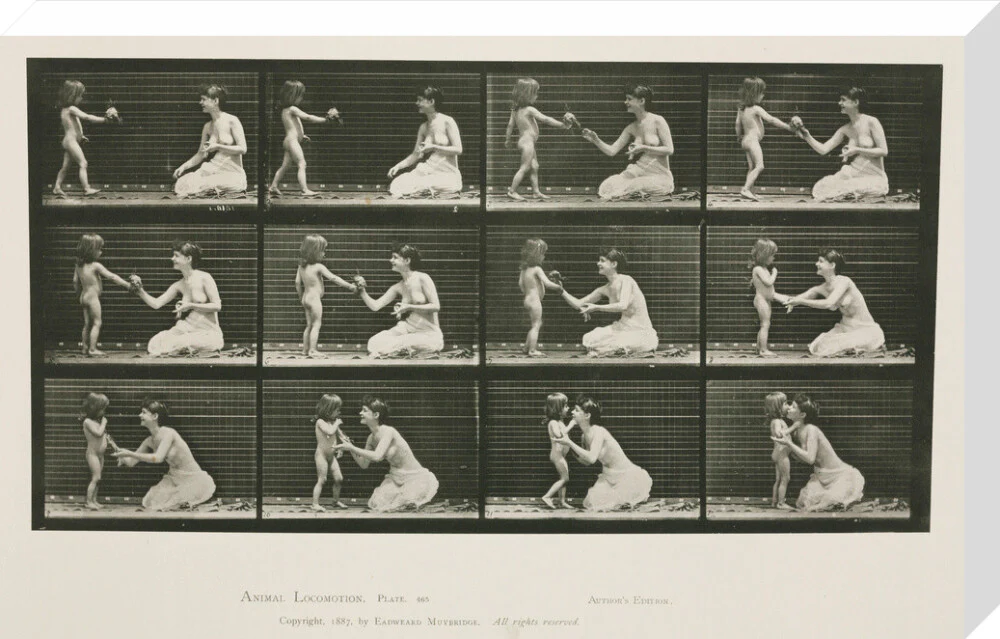 Time-lapse photographs of a woman and child, 1872-1885. - Image 66