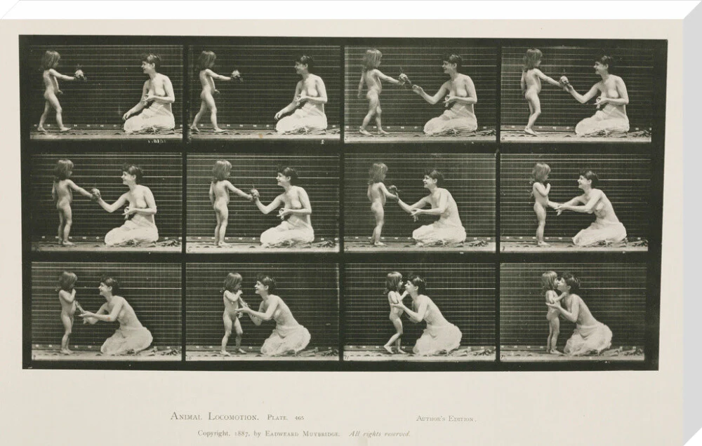 Time-lapse photographs of a woman and child, 1872-1885. - Image 67