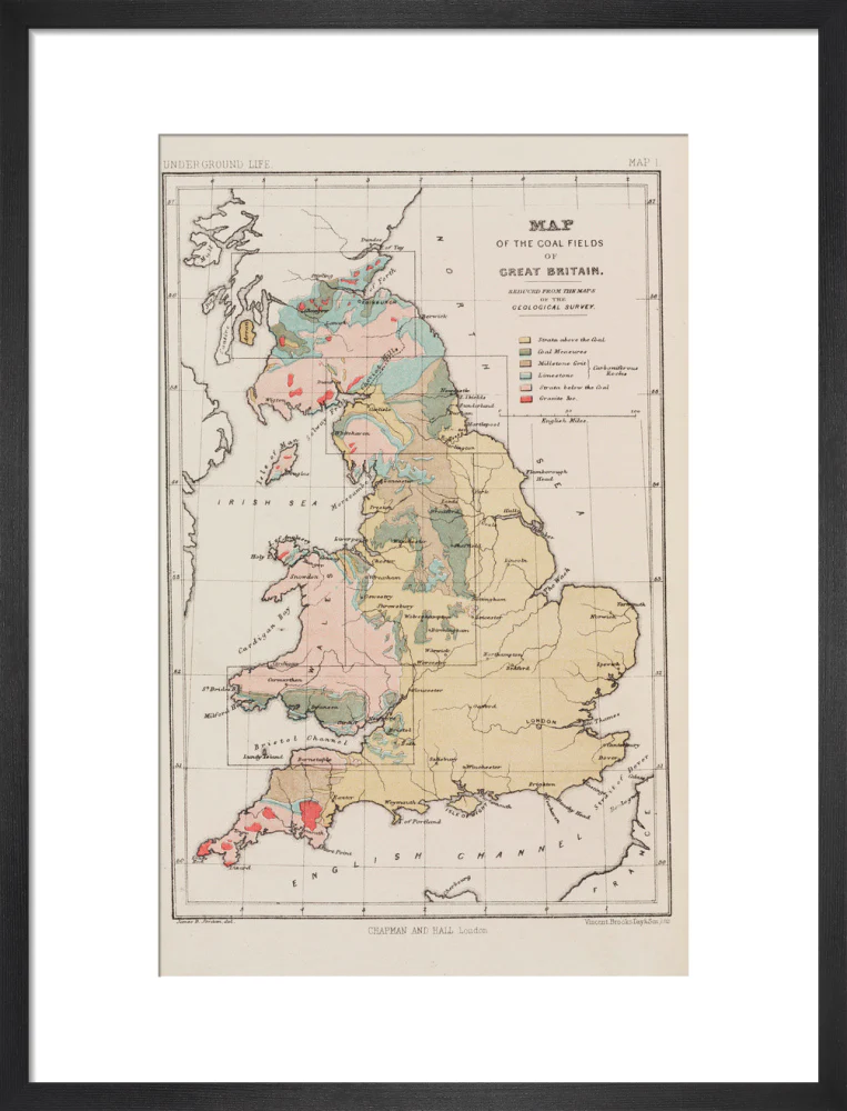Map of the coal fields of Great Britain, 1869. - Image 13