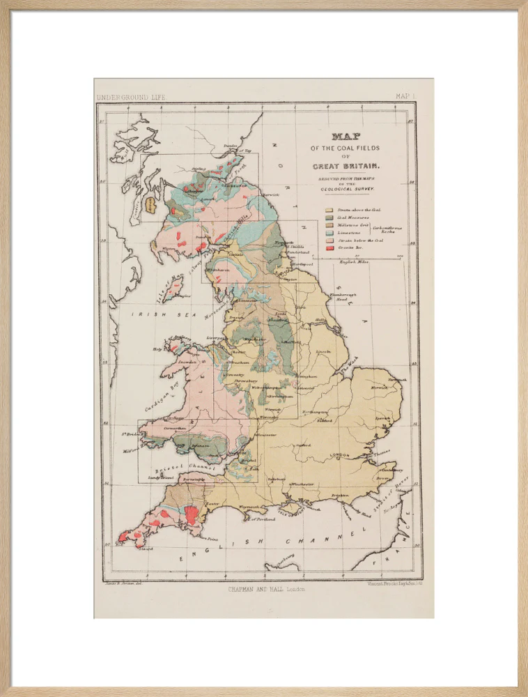 Map of the coal fields of Great Britain, 1869. - Image 26