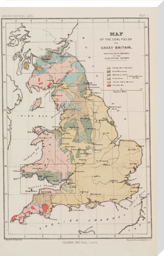 Map of the coal fields of Great Britain, 1869. - Image 34