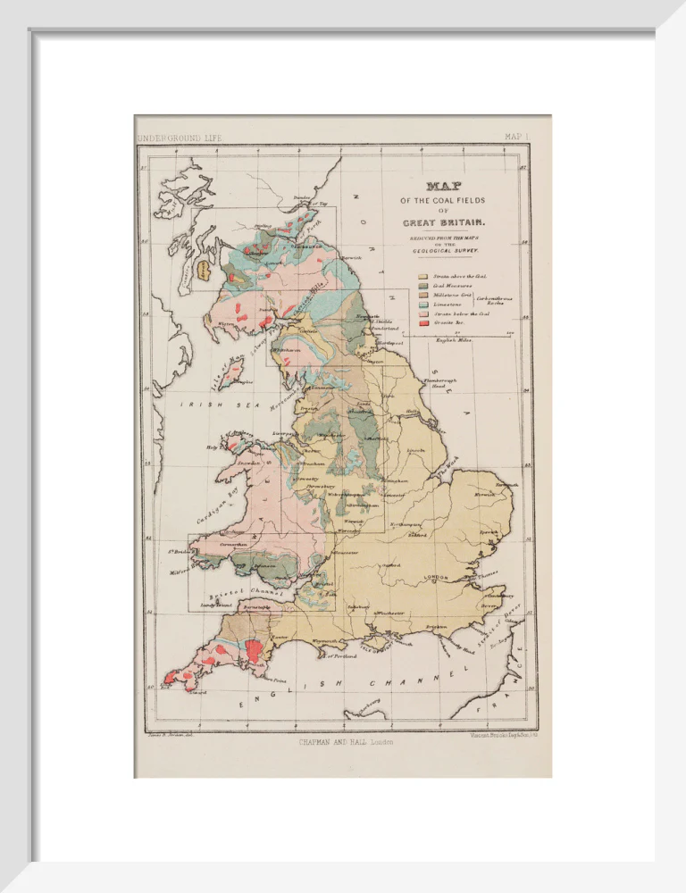 Map of the coal fields of Great Britain, 1869. - Image 42
