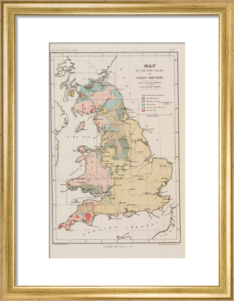 Map of the coal fields of Great Britain, 1869. - Image 43