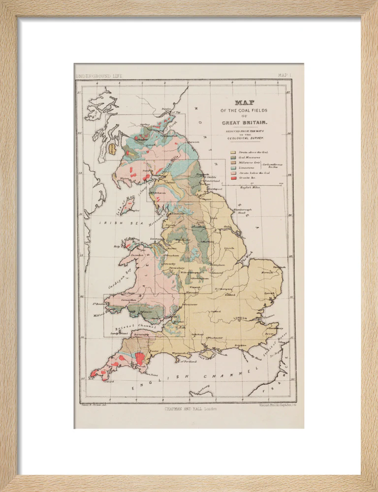 Map of the coal fields of Great Britain, 1869. - Image 44