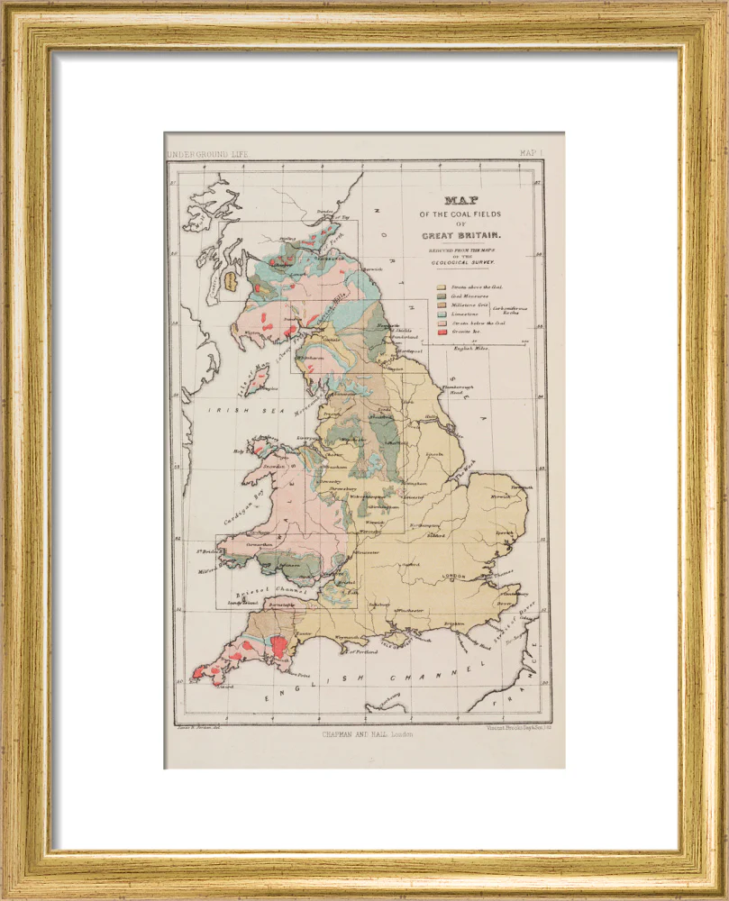 Map of the coal fields of Great Britain, 1869. - Image 5