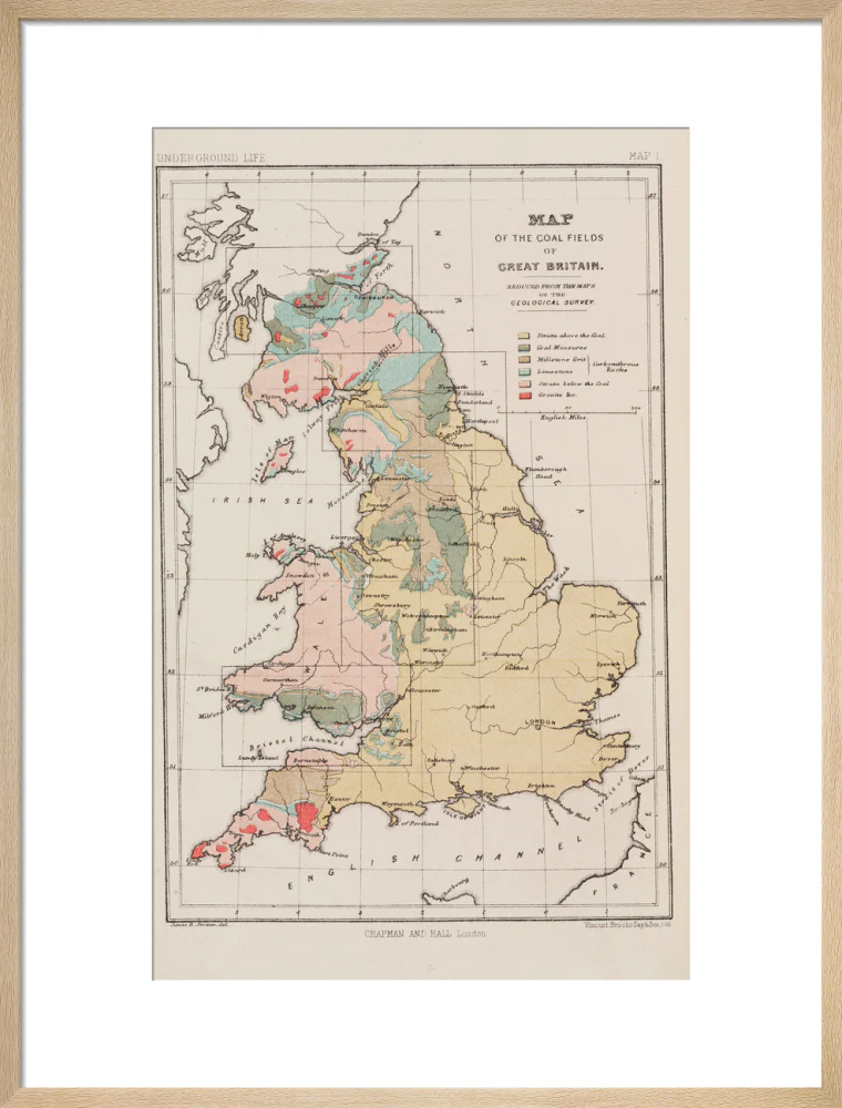 Map of the coal fields of Great Britain, 1869. - Image 54