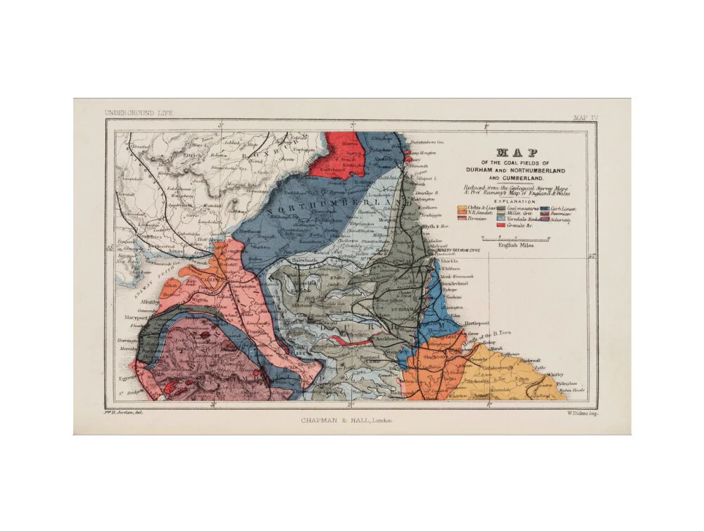Map of the coal fields of northern England, 1869. - Image 22