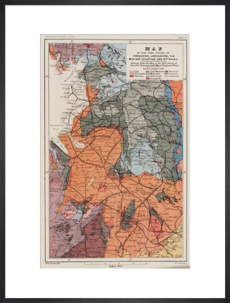 Map of the coal fields of north-west England, 1869. - Image 23