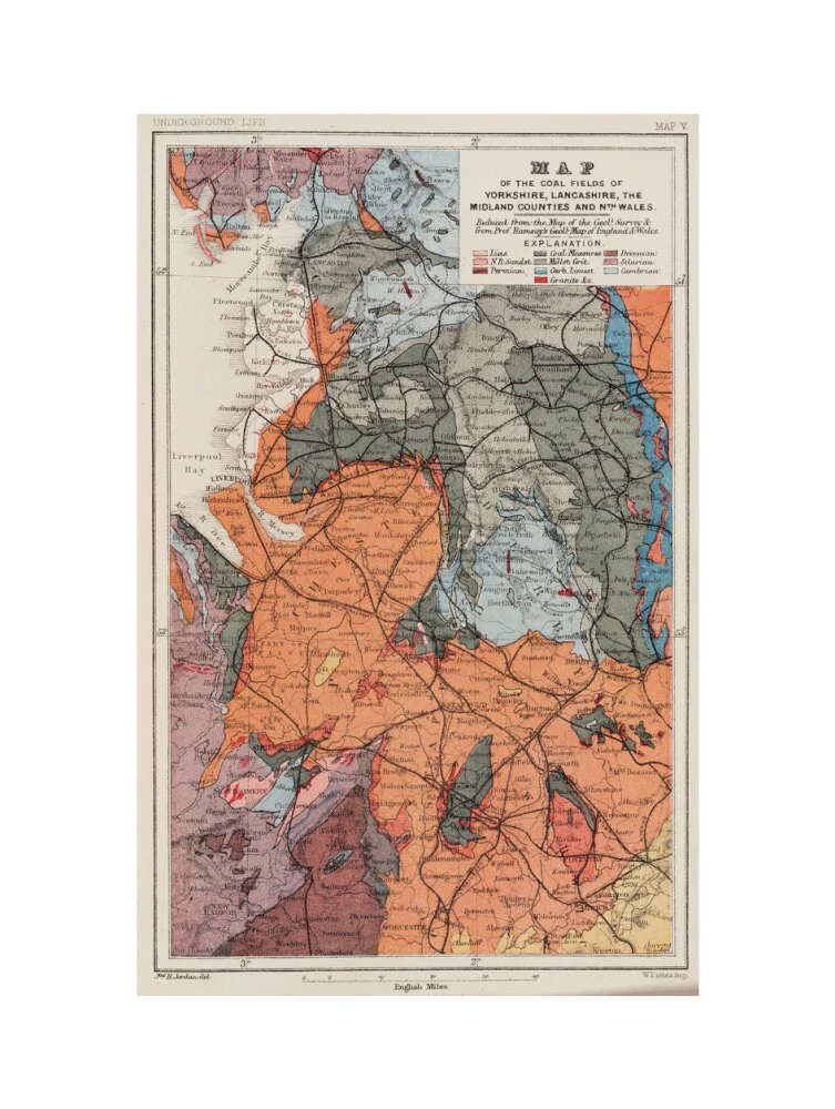 Map of the coal fields of north-west England, 1869. - Image 50