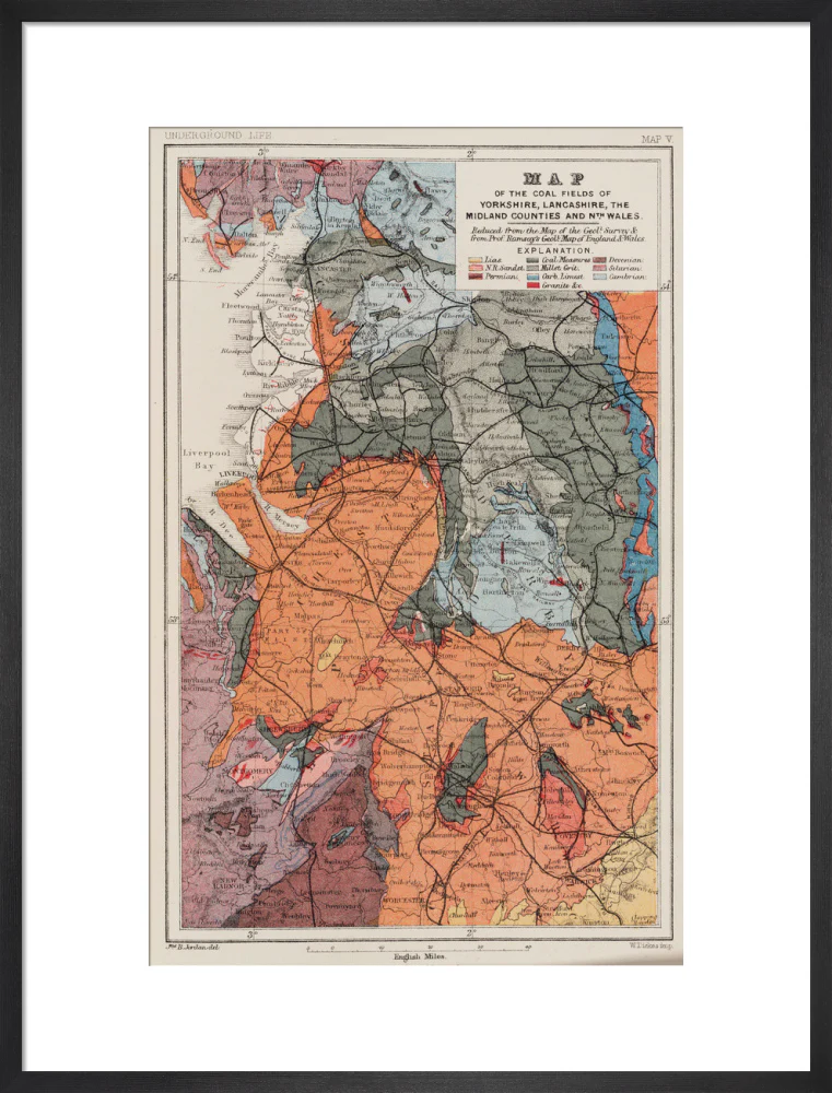 Map of the coal fields of north-west England, 1869. - Image 51