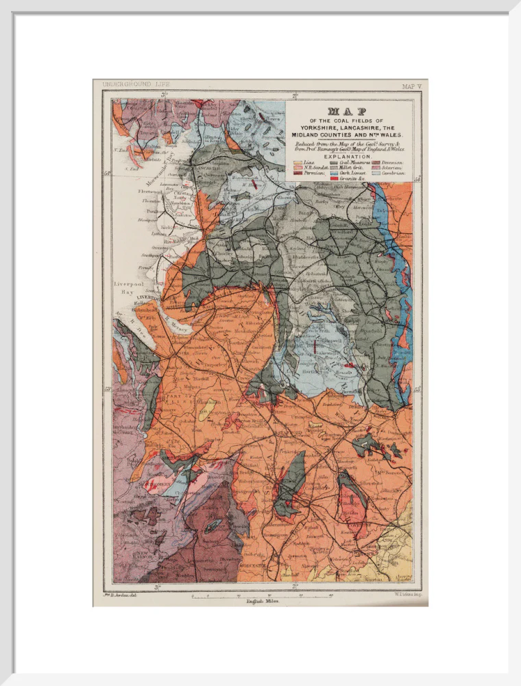 Map of the coal fields of north-west England, 1869. - Image 52