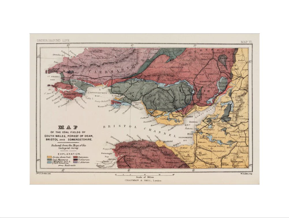 Map of the coal fields of South Wales, 1869. - Image 17