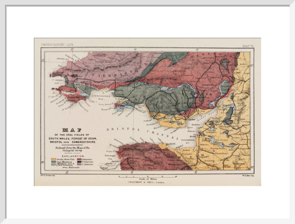 Map of the coal fields of South Wales, 1869. - Image 19