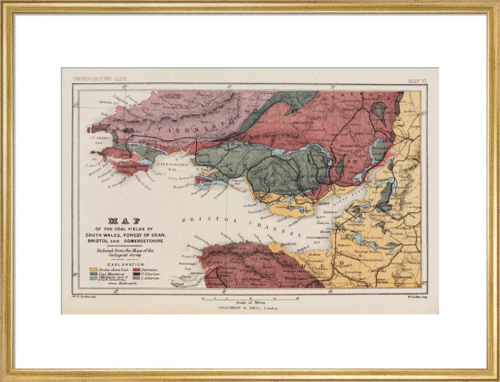 Map of the coal fields of South Wales, 1869. - Image 20