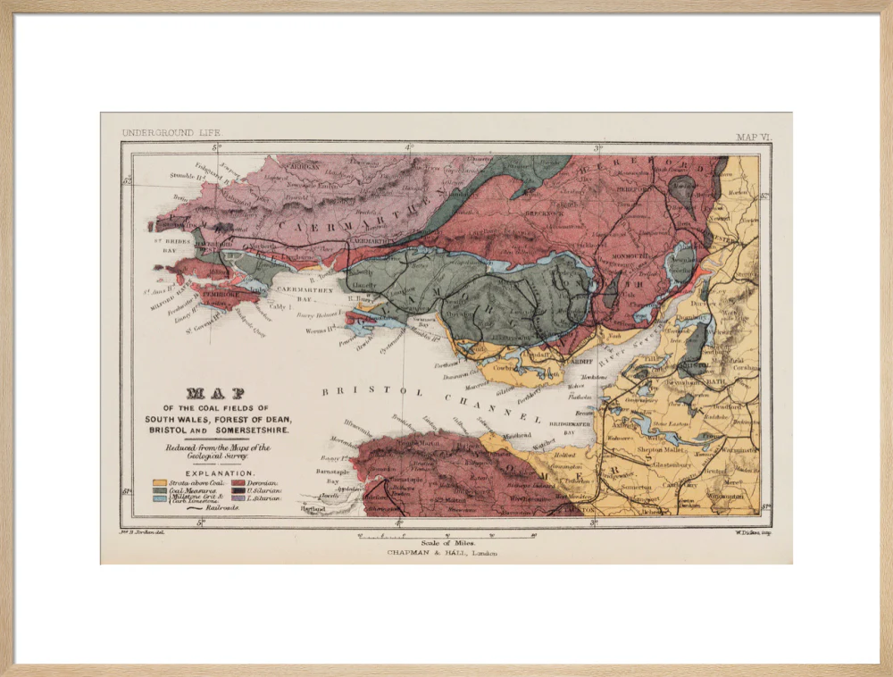 Map of the coal fields of South Wales, 1869. - Image 26