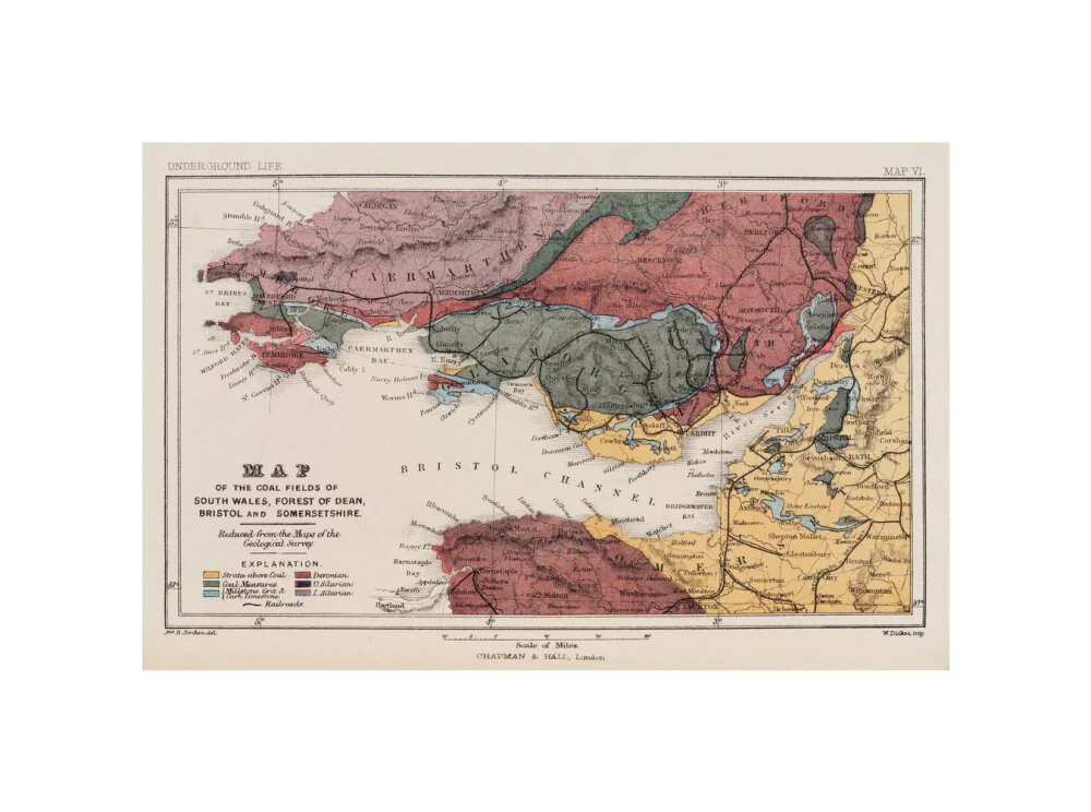 Map of the coal fields of South Wales, 1869. - Image 27