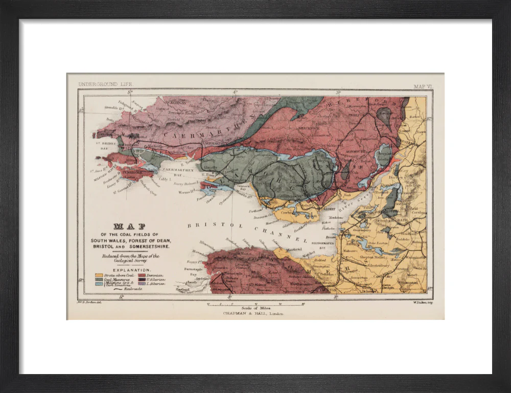 Map of the coal fields of South Wales, 1869. - Image 41