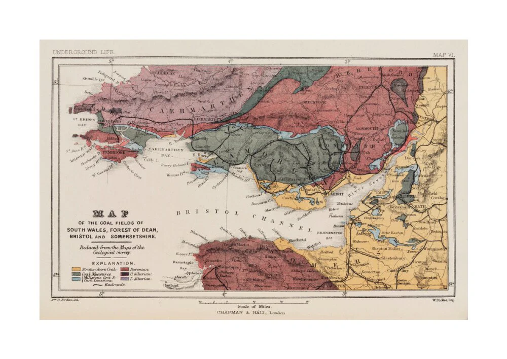 Map of the coal fields of South Wales, 1869. - Image 62